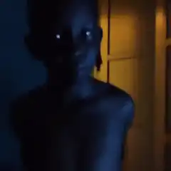 Scary Kid Glowing Eyes