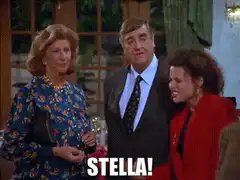 Stella yelling at the man