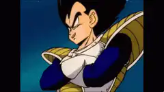 Vegeta laughing with arms crossed