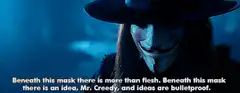 V for Vendetta mask quote