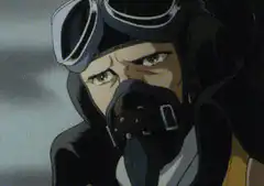 Pilot lifts goggles