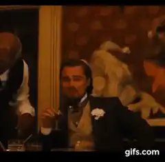 Leonardo DiCaprio drinking wine