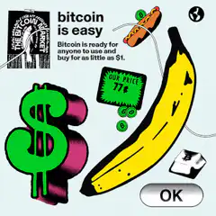 Bitcoin is easy banana meme