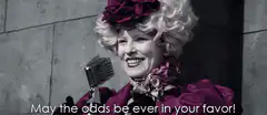 Effie Trinket May the odds be ever in your favor