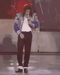 Michael Jackson dancing on stage