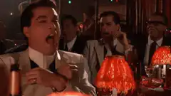 Ray Liotta screaming at dinner