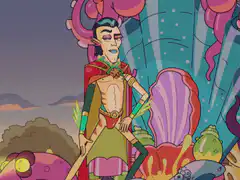 Ludo gets splashed with water