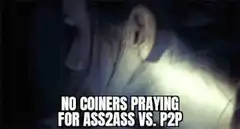 Woman crying praying for ass2ass vs p2p