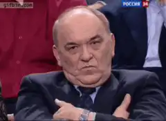 Vladimir Zhirinovsky disapproving face