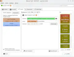 Bitcoin Safe test wallet transaction