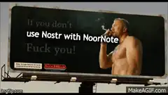 Nostr with NoorNote billboard