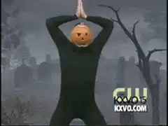 Pumpkin head yoga pose