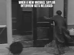 Charlie Chaplin excited for Michael Saylor