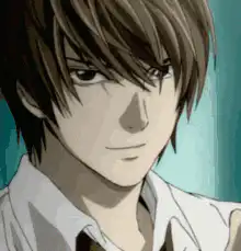 Light Yagami smirking