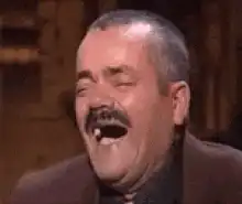 Monty Python members laughing then facepalming