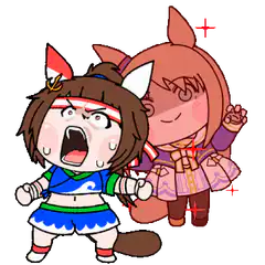 Sakura Bakushin O screaming while horse girls sparkle