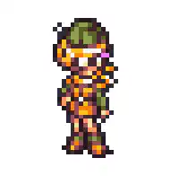 pixel art character shrug