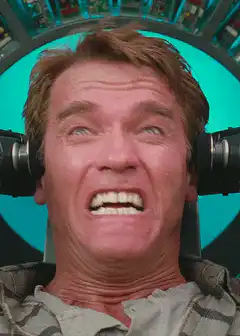 Arnold Schwarzenegger screaming in pain