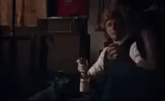Finn and Mary Jane drinking beer