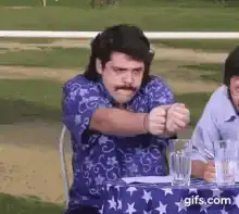 Ron Jeremy doing the worm then thumbs up