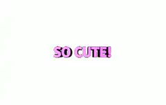So Cute! text animation