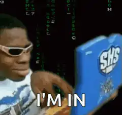 kid typing i'm in
