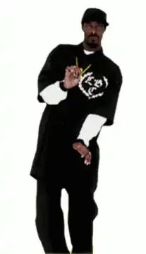 Snoop Dogg dancing with a pencil