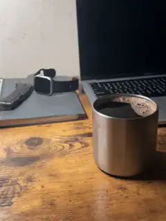 coffee cup on desk