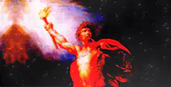 Jesus Christ Superstar Jesus holding torch