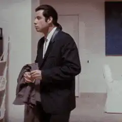 John Travolta confused by light switch