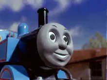 Thomas the Tank Engine smiling