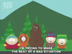 South Park kids with Bigfoot