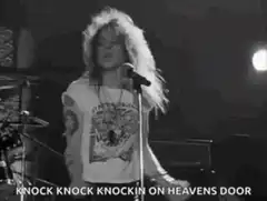 Steven Tyler singing Knock Knock Knockin on Heaven's Door