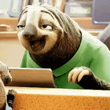 Flash the Sloth Laughing