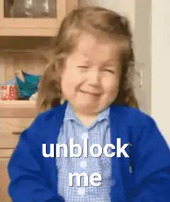 laughing toddler unblock me
