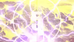 Vintage film countdown with lightning