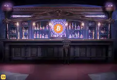 Bitcoin bar interior
