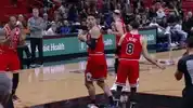 Basketball player shocked face zoom