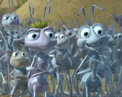 Princess Bala and Flik talking