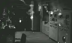 lab equipment sparking and smoking