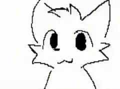 cartoon cat holding guns then exploding
