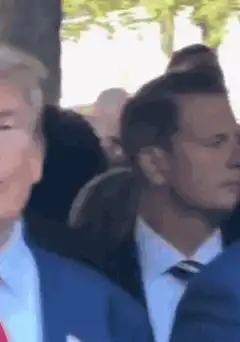 Donald Trump points finger then smirks