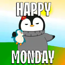 Happy Monday Penguin GIF