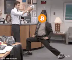 Michael Scott Bitcoin selfie