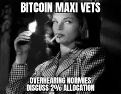 Bitcoin Maxi Vets Overhearing Normies