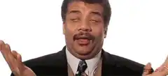Neil deGrasse Tyson shrugging