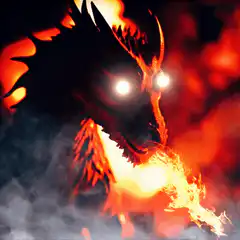 Dragon breathing fire