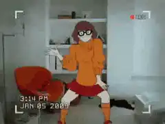 Velma twerking in a room