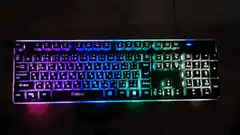 RGB keyboard rainbow light cycle