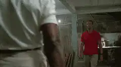 Arnold Schwarzenegger arm wrestle
